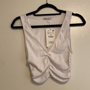 Zara white tank new with tags!
